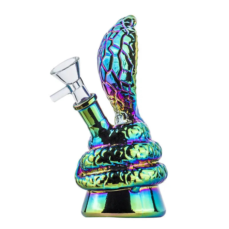 6.3" Electroplated Cobra Glass Dab Rig