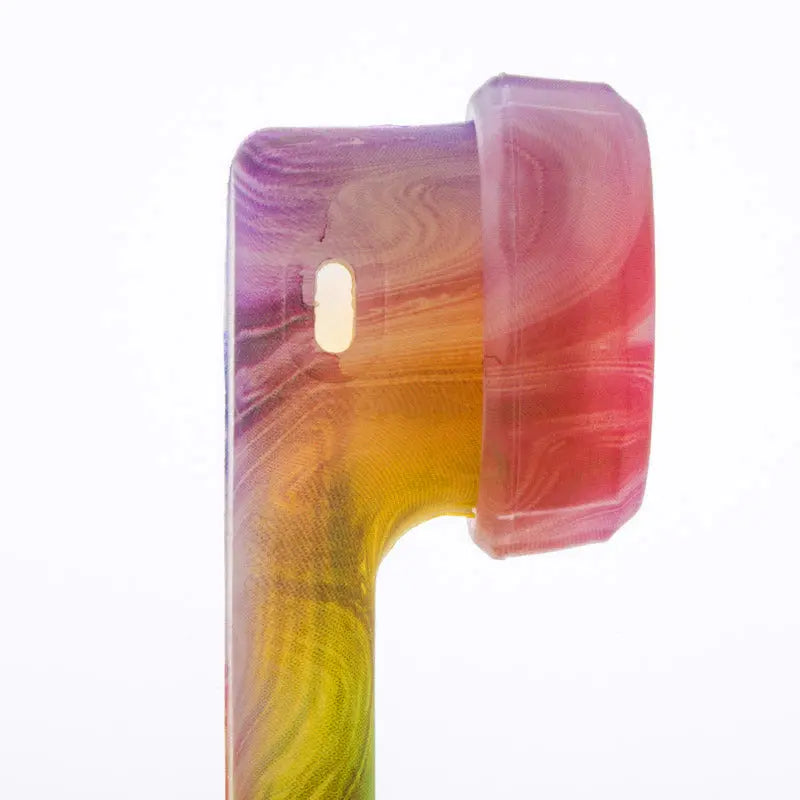 Glow-In-The-Dark Colorful Silicone Hand Pipe With Lid