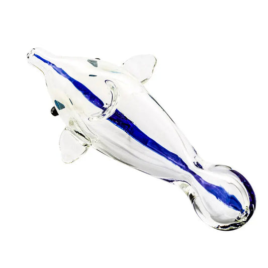 Dolphin Glass Spoon Pipe