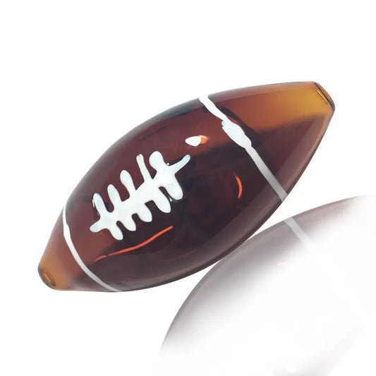 Glass Football Weed Pipe