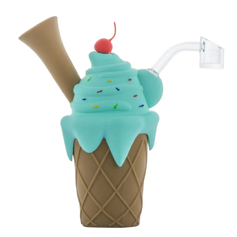 6" Ice Cream Silicone Dab Rig