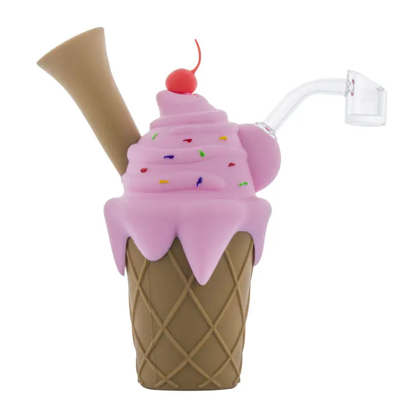 6" Ice Cream Silicone Dab Rig