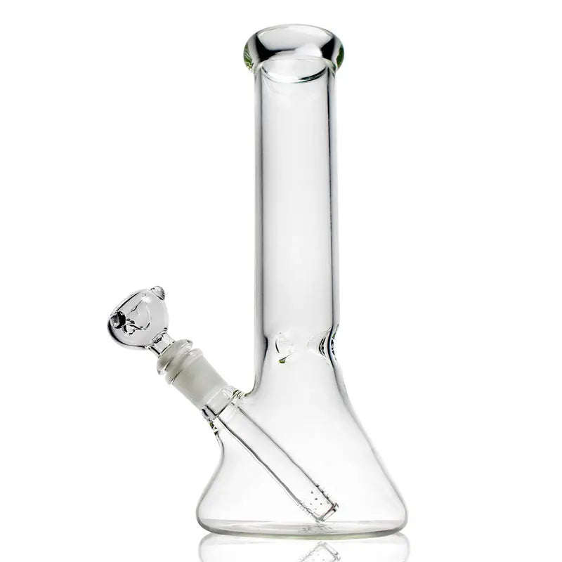 9" Clear Glass Beaker Bong