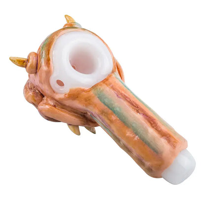 Cyclops Glass Pipe w/ Horns