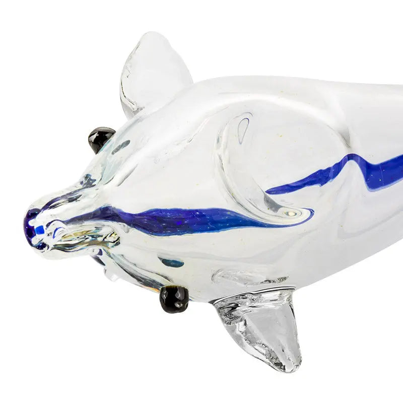 Dolphin Glass Spoon Pipe