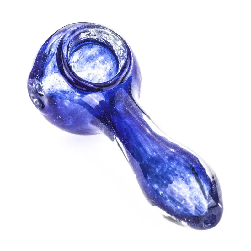 Blue Glass Spoon Pipe