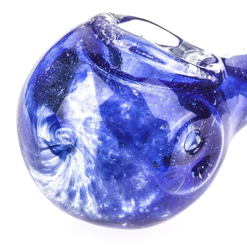 Blue Glass Spoon Pipe