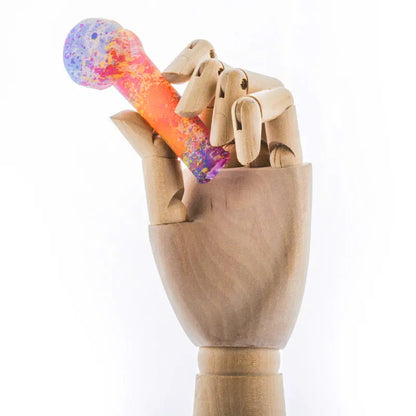 Glow-In-The-Dark Silicone Hand Pipe With Lid