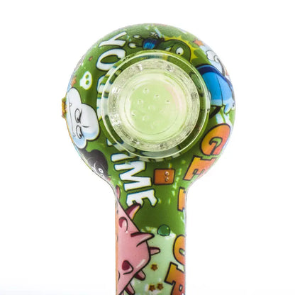 Graffiti Silicone Spoon Pipe