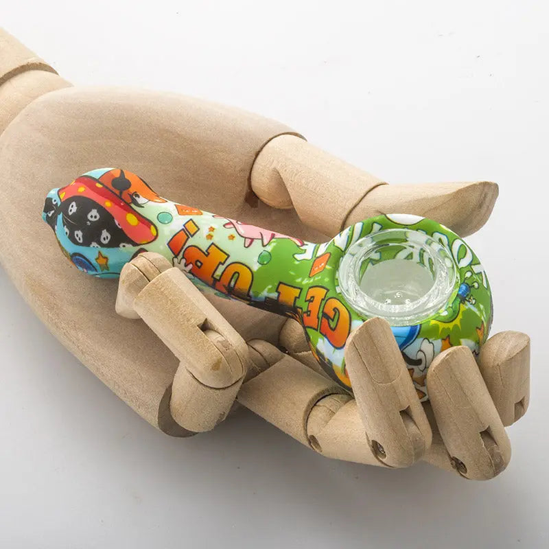 Graffiti Silicone Spoon Pipe