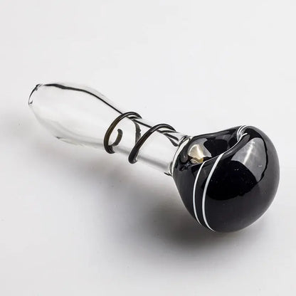 Handmade Spiral Glass Spoon Pipe