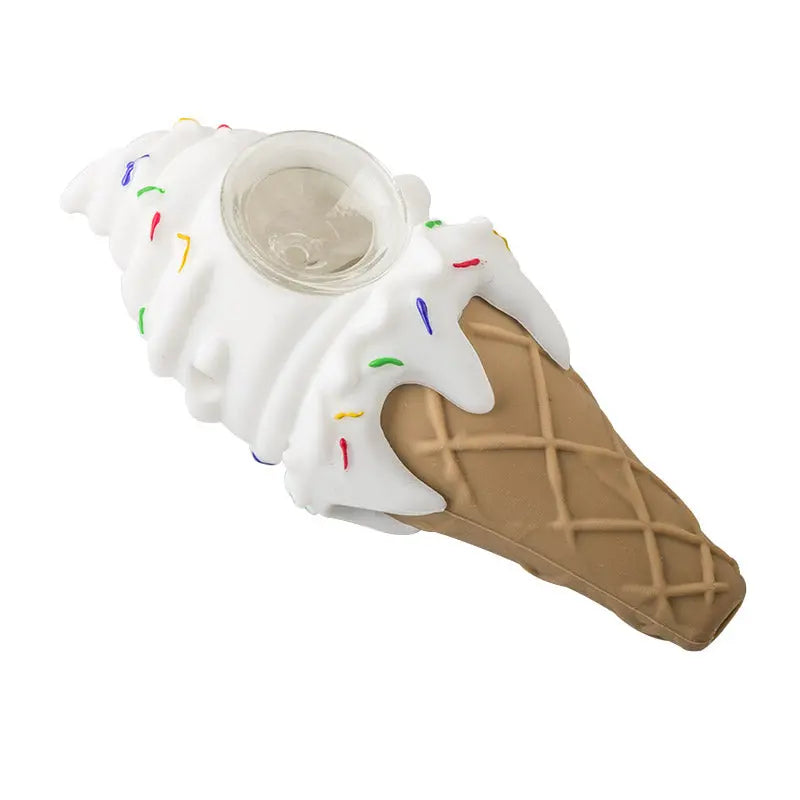 Ice Cream Silicone Hand Pipe