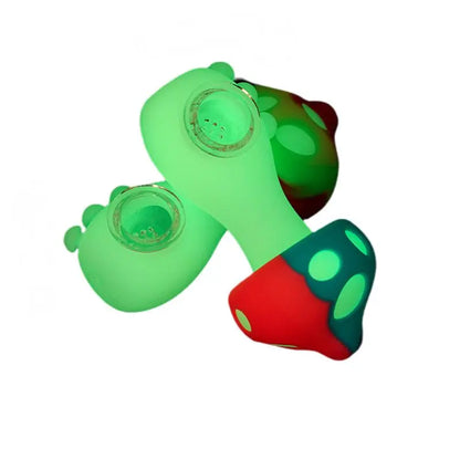 Luminous Mushroom Silicone Pipe