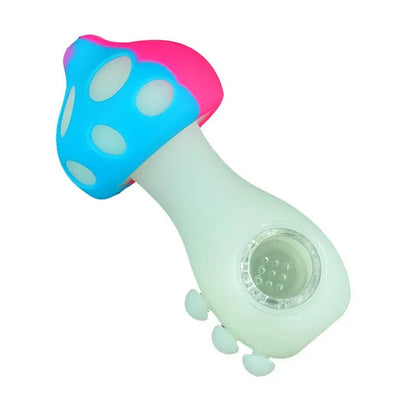 Luminous Mushroom Silicone Pipe