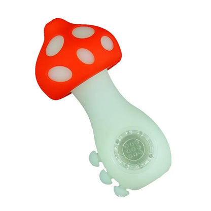 Luminous Mushroom Silicone Pipe