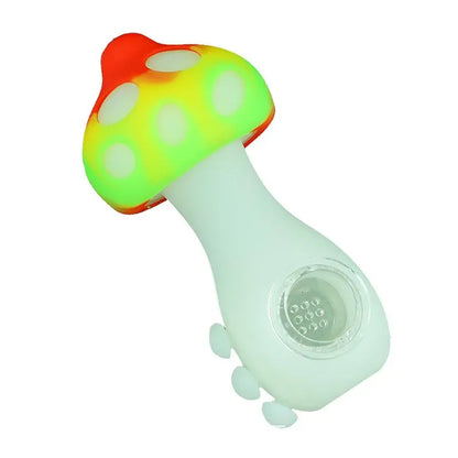 Luminous Mushroom Silicone Pipe