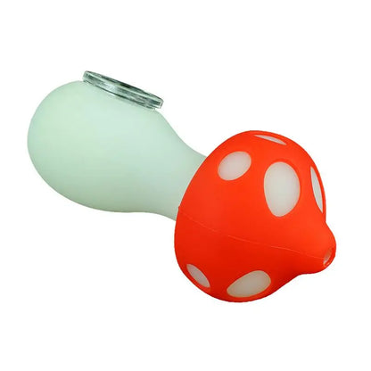 Luminous Mushroom Silicone Pipe