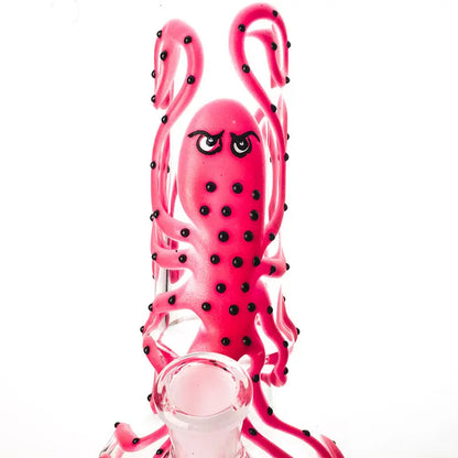 7" Octopus Pattern Glass Bong