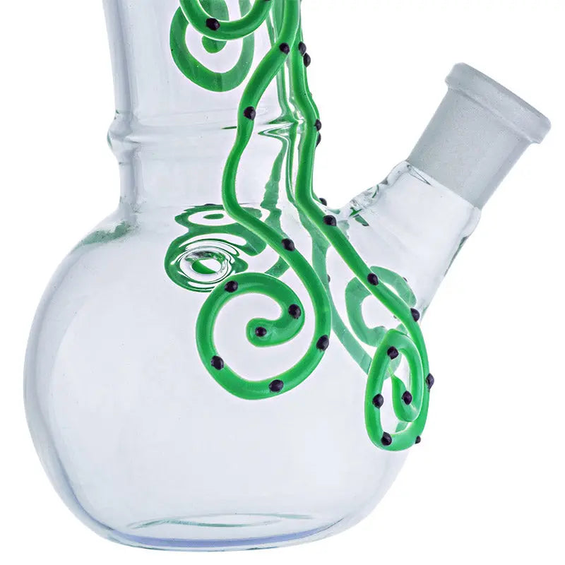 7" Octopus Pattern Glass Bong