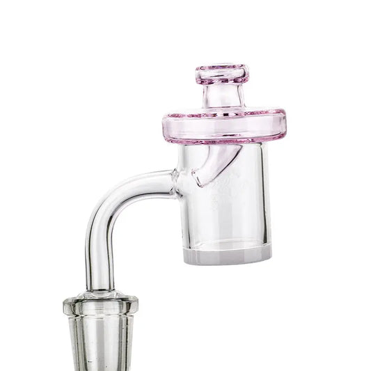 Pink Disc Glass Carb Cap