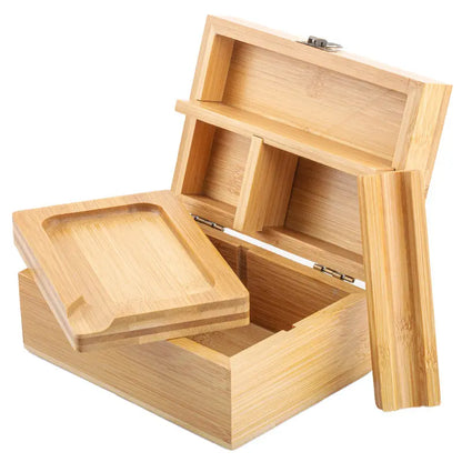 PUFFING BIRD 100% Bamboo Stash Box w/ Combination Lock