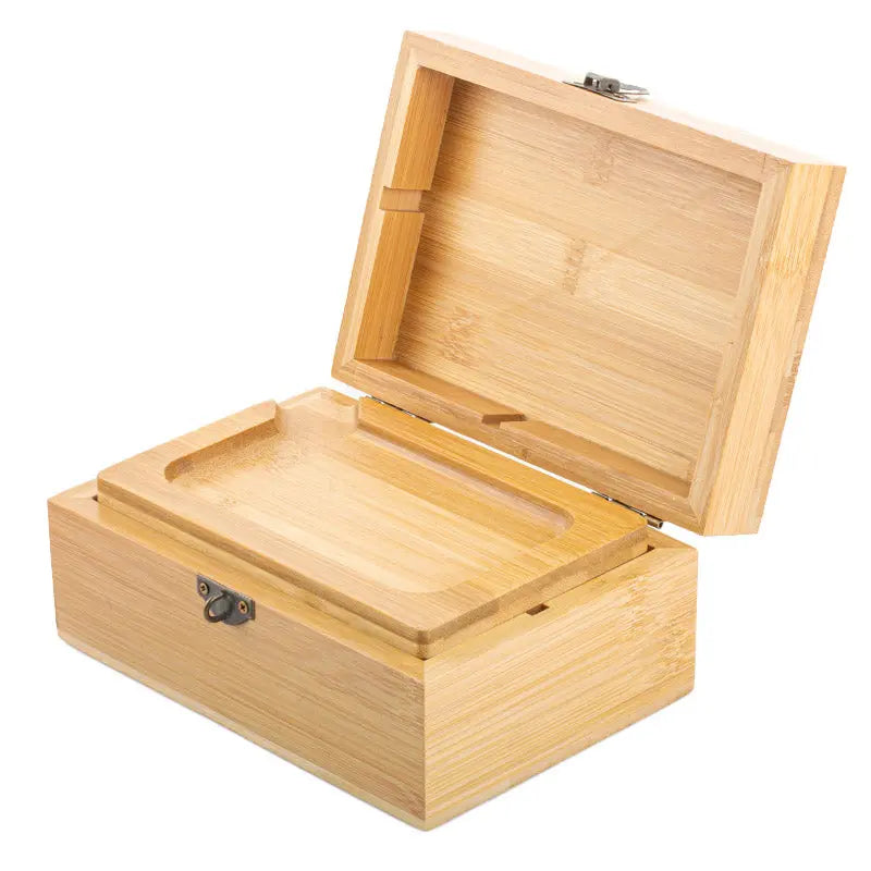 PUFFING BIRD 100% Bamboo Stash Box w/ Combination Lock