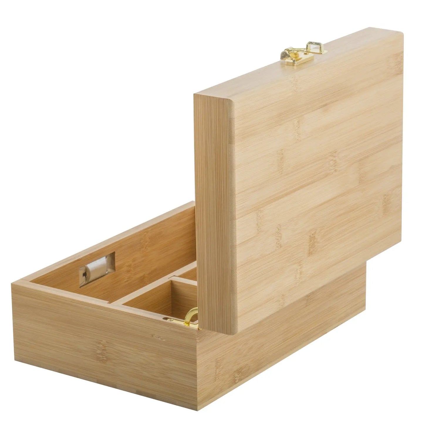 PUFFING BIRD Bamboo Storage Stash Box w/ Combination Lock